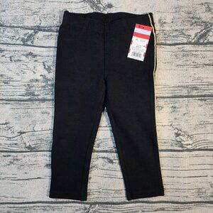 NWT Cat & Jack Girls Black Jeggings Size 2T**Gold Strip on Seems**Back Pockets